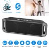 iRola Wireless Speaker Powerful Dual Subwoofer Stereo Bass Noise Cancelling w/Mic Aux-in for Camping Party