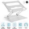 Laptop Stand Aluminum Angle Adjustable Computer Ergonomic Holder Riser Heat Vent Notebook Elevator For 10in-17in MacBook Pro 13 / 15
