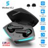 Wireless V5.2 Gaming Earbuds IPX4 Waterproof Touch Control Earphones with Mic 65ms Latency 13mm Driver 25H Play Time TWS Charging Case
