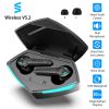 Wireless V5.2 Gaming Earbuds IPX4 Waterproof Touch Control Earphones with Mic 65ms Latency 13mm Driver 25H Play Time TWS Charging Case