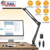 Portable Desk Fan USB Rechargeable Table Cooling Fan Quiet 5 Blades Desktop Fan with 3 Speeds Ajustment for Bedroom Office