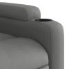 Stand up Massage Recliner Chair Dark Gray Fabric