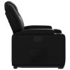 Stand up Recliner Chair Black Faux Leather