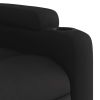 Electric Stand up Massage Recliner Chair Black Fabric