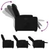 Stand up Recliner Chair Black Faux Leather
