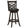 Cappuccino Swivel Bar Height Stool (Set of 2)