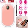 Rechargeable Hand Warmer Electric Hand Heater Portable Reusable Pocket Warmer Power Bank with Digital Display 2 Levels Double-sided Heating