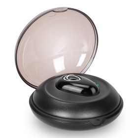 IPX5 Waterproof Unilateral Wireless Earbud Mini In-Ear Headset Rechargeable with Built-in Mic Charging Case Sweat Resistant Earphone (Option: Black)