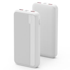 10000mAh PD22.5W Fast Charging Power Bank Fast Charger Portable Phone Charger with Type-C USB Cable Fit For IOS Phone 15/14 Samsung Galaxy S24 And Mor (Option: 1WMA_White)
