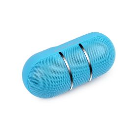 Ultra-Portable Rainbow LED Wireless Speaker (Option: Blue)