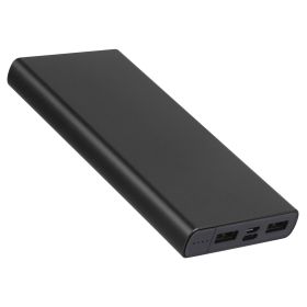 20000mAh Power Bank Portable External Battery Pack Phone Charger with Dual USB Output Ports Type C Micro USB Input (Option: Black)