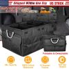 Foldable Laptop Table Bed Notebook Desk w/Cooling Fan Mouse Board LED light 4 x USB Ports Breakfast Snacking Tray with Storage Groove For Home Office