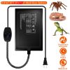Electric Reptile Heating Pad With 32-122°F Temperature Adjustment IPX7 Waterproof Timer Setting Under Tank Heating Mat for Lizards Turtles Snake Spide
