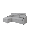 MH83.5" Convertible Sleeper Combo Sofa, Convertible Sofa Bed Polyester Pullout Bed with Storage Recliner and Cup Holder for Living Room, Tight Spaces
