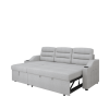 MH83.5" Convertible Sleeper Combo Sofa, Convertible Sofa Bed Polyester Pullout Bed with Storage Recliner and Cup Holder for Living Room, Tight Spaces