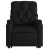 Stand up Massage Recliner Chair Black Faux Leather