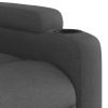 Electric Stand up Massage Recliner Chair Dark Gray Fabric