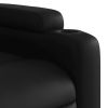 Electric Stand up Massage Recliner Chair Black Faux Leather