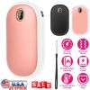 Rechargeable Hand Warmer Electric Hand Heater Portable Reusable Pocket Warmer Power Bank with Digital Display 2 Levels Double-sided Heating